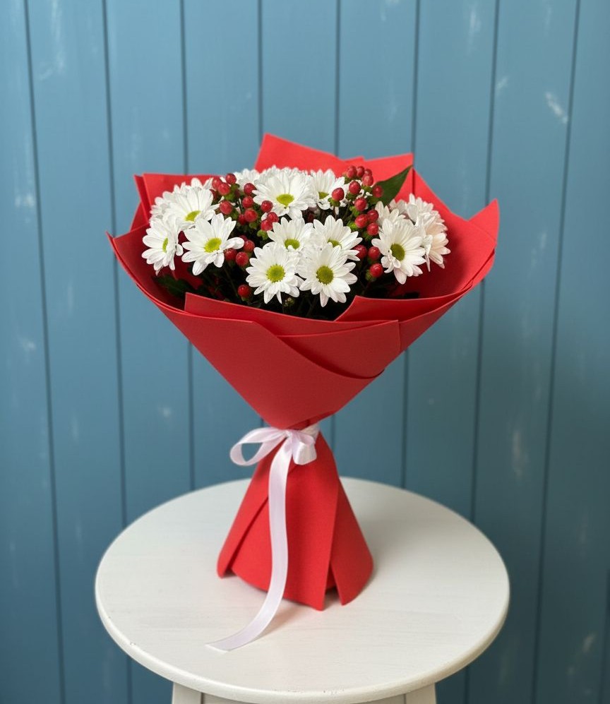 Букет цветов из: Хризантемы в Солянке