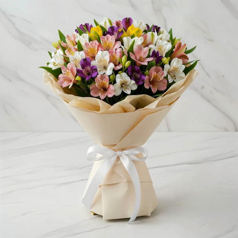 Букет цветов из: Альстромерии в Солянке