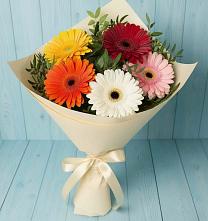 Букет цветов из:  Герберы #REPLACE_PRED# Солянке