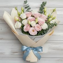 Букет цветов из:  Лизиантусы #REPLACE_PRED# Солянке