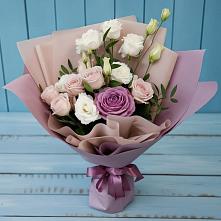 Букет цветов из:  Розы и Лизиантусы в Солянке