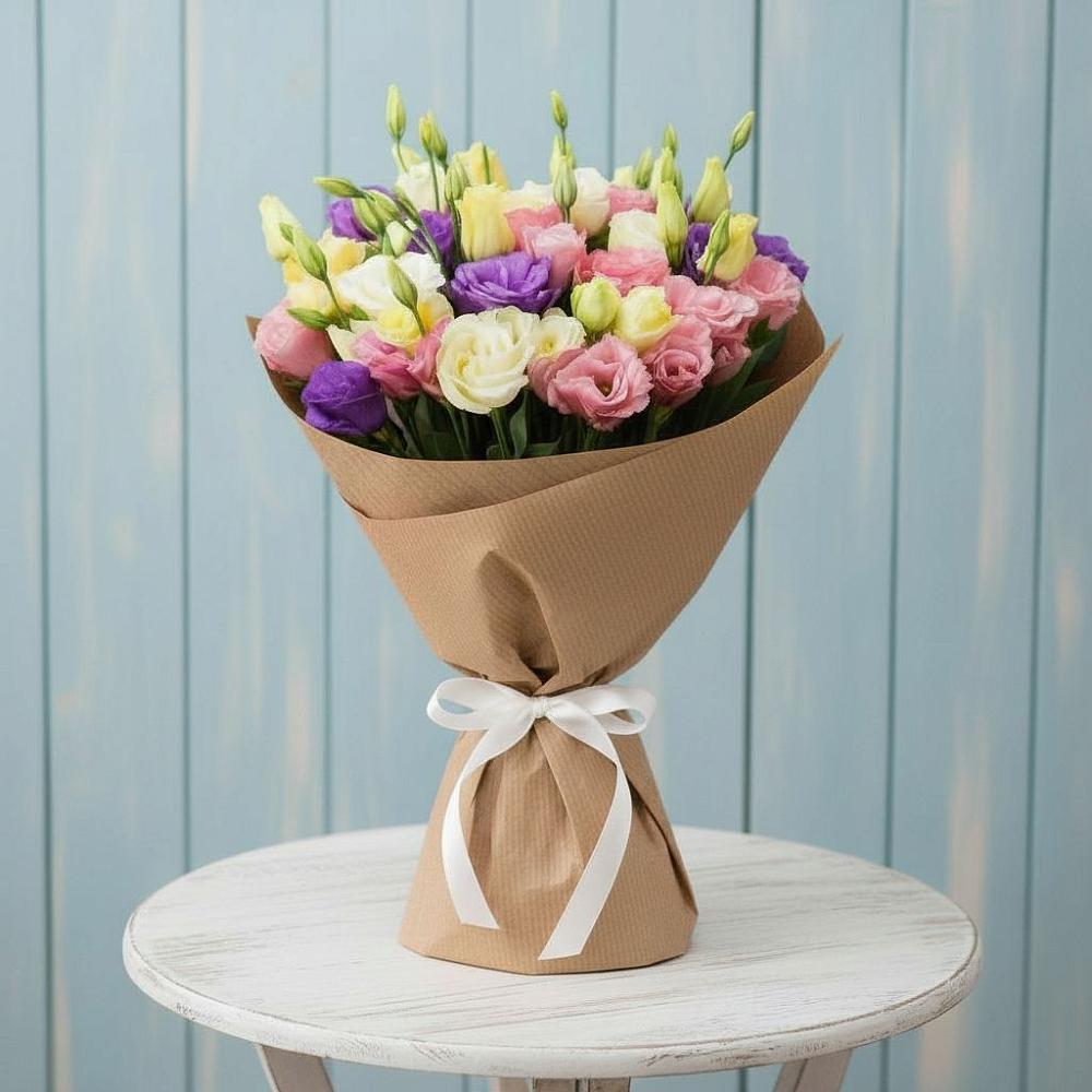 Букет цветов из: Лизиантусы в Солянке