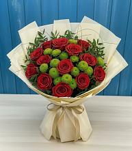 Букет цветов из:  Розы и Хризантемы в Солянке