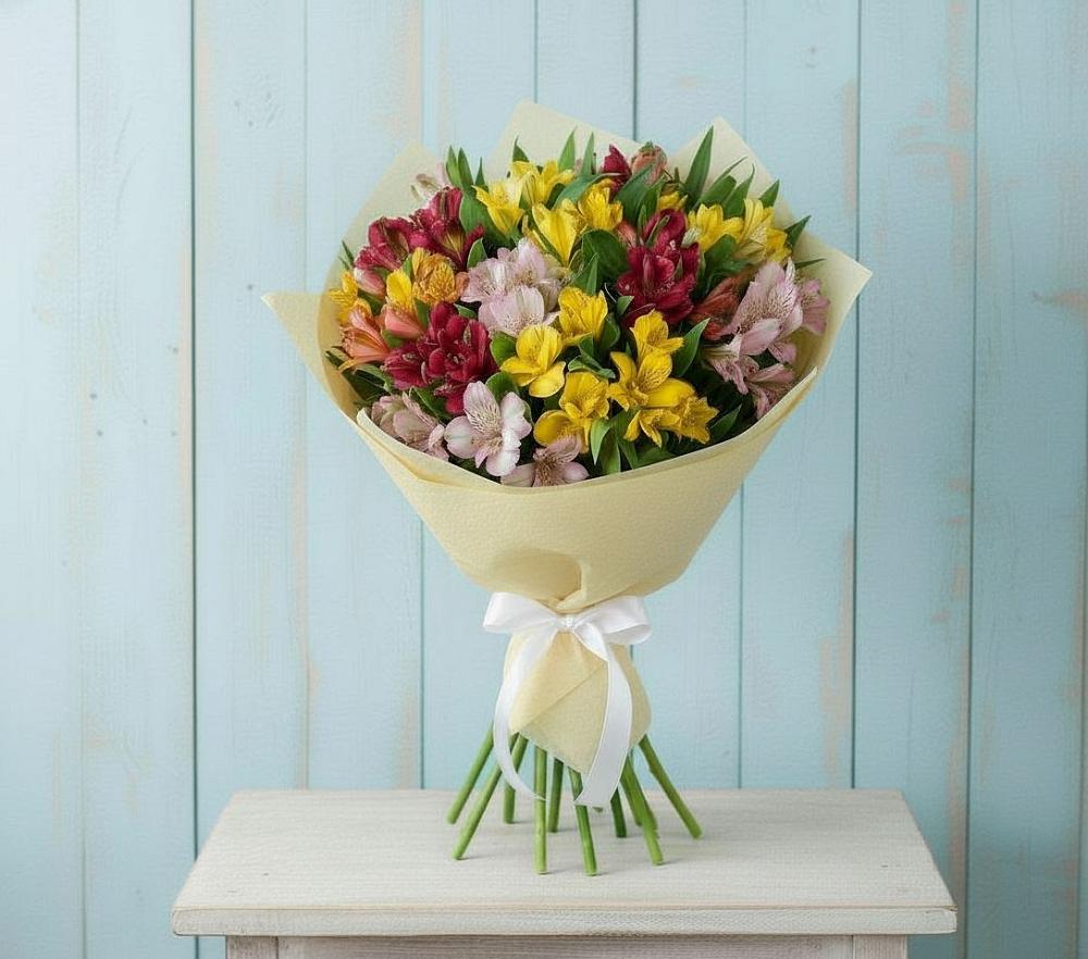 Букет цветов из: Альстромерии в Солянке