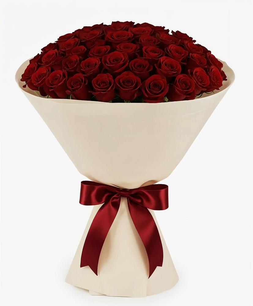 Букет 101 Бордовая роза Блэк Бакарра в Солянке