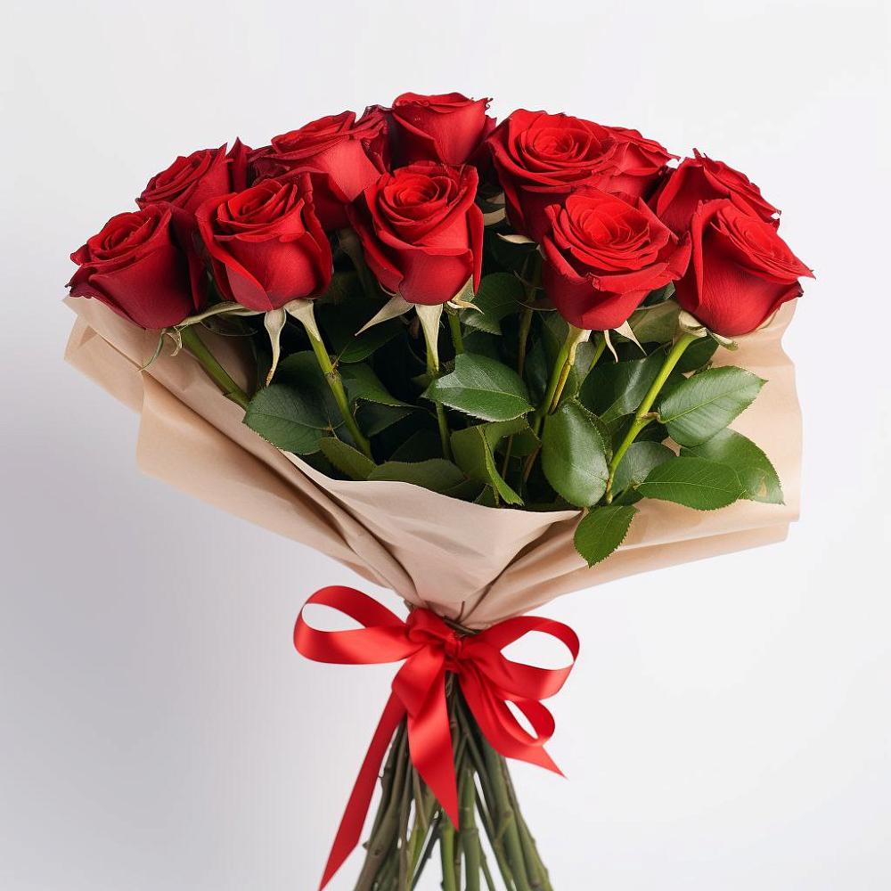 Букет 11 Красных роз Эдлесс Лав в Солянке