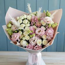 Букет цветов из:  Альстромерии и Розы в Солянке