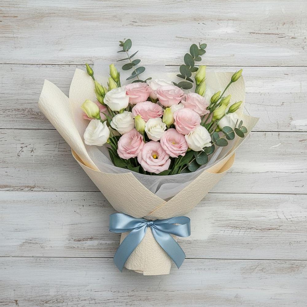 Букет цветов из: Лизиантусы в Солянке